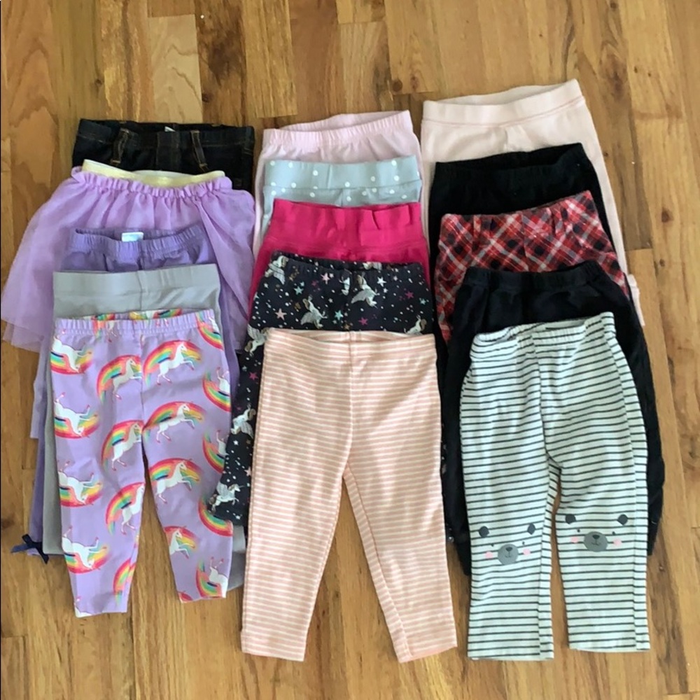 15 pair baby girl pants